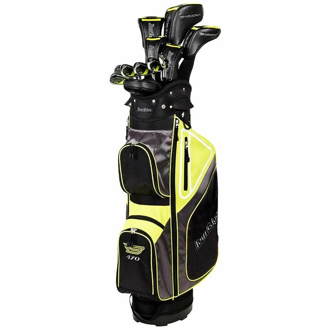 Tour Edge Bazooka 470 Black Complete Set W/ Cart Bag - Pre-Owned 3 Tour Edge Bazooka 470 Black Complete Set W/ Cart Bag - Pre-Owned